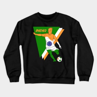 India Futbol Football Soccer Player Crewneck Sweatshirt